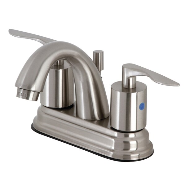 Kingston Brass KB8618SVL 4-Inch Centerset Bathroom Faucet with Retail Pop-Up, Brushed Nickel KB8618SVL - main